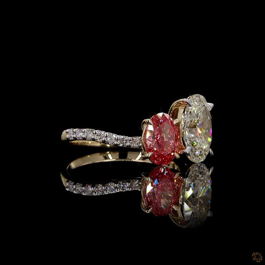 The Luminous Yellow Gold Two-Stone Diamond Ring