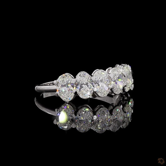The Exquisite White Gold Oval Diamond Ring