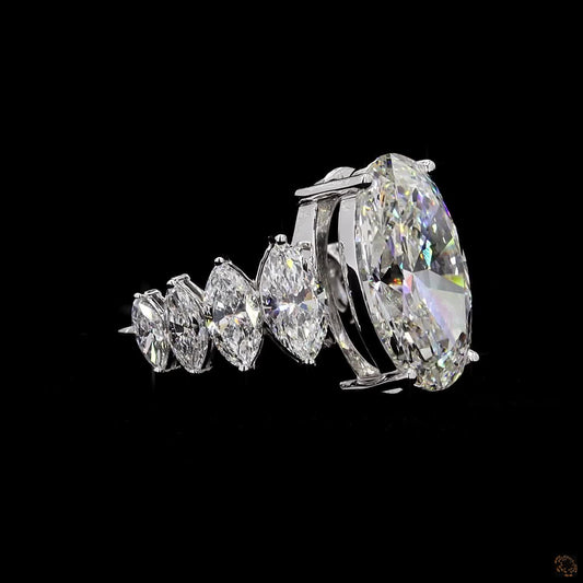 Aurielle – Oval & Marquise Diamond Crown Ring