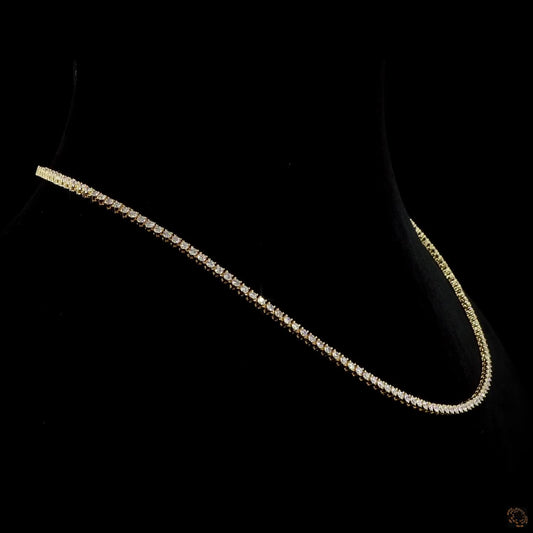 The Elara Necklace – White Gold Diamond Tennis Elegance