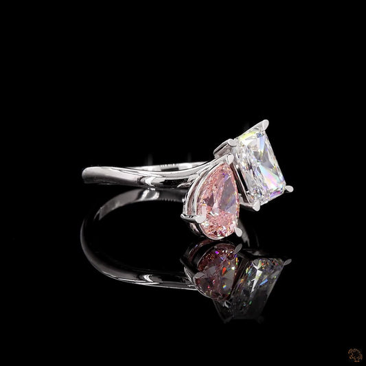 The Enchanted White Gold Two-Tone Diamond Ring