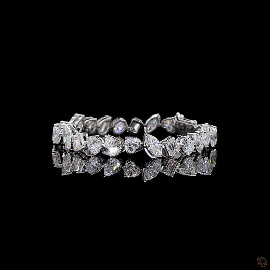 Celeste Lab Grown Diamond Bracelet – Oval, Pear & Emerald Cut