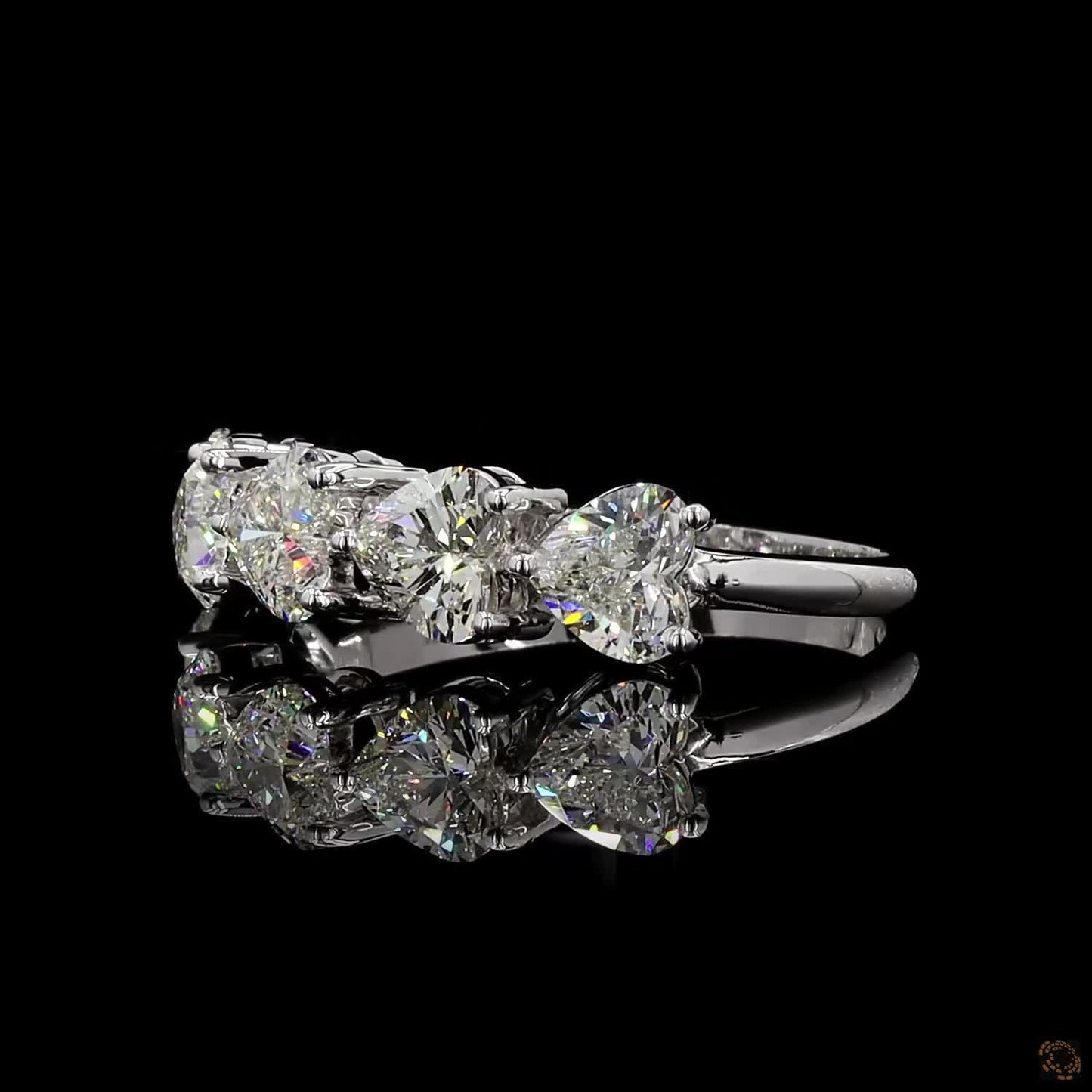 Heart-line – Five Stone Diamond Ring