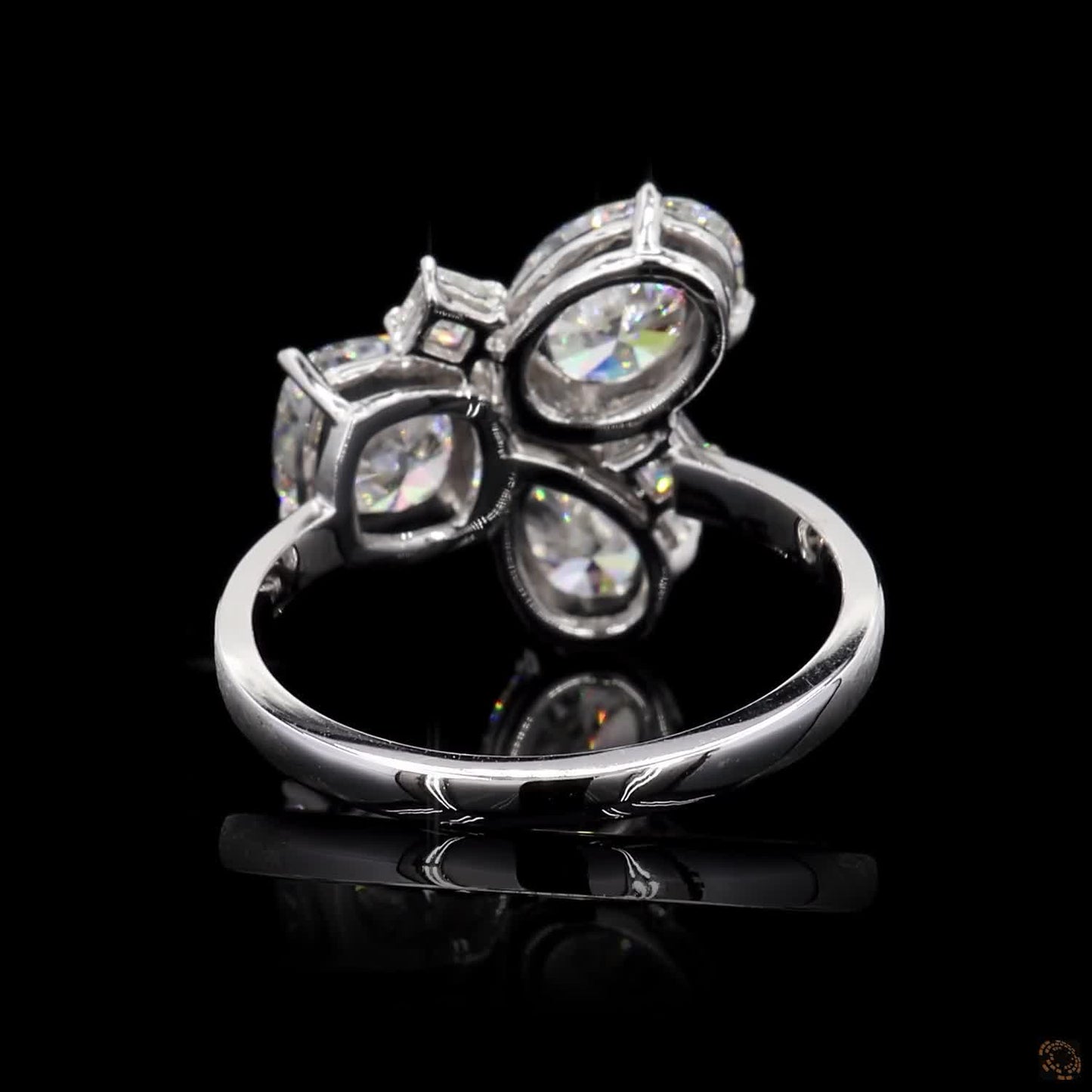 The Exquisite White Gold Multi-Shape Diamond Ring