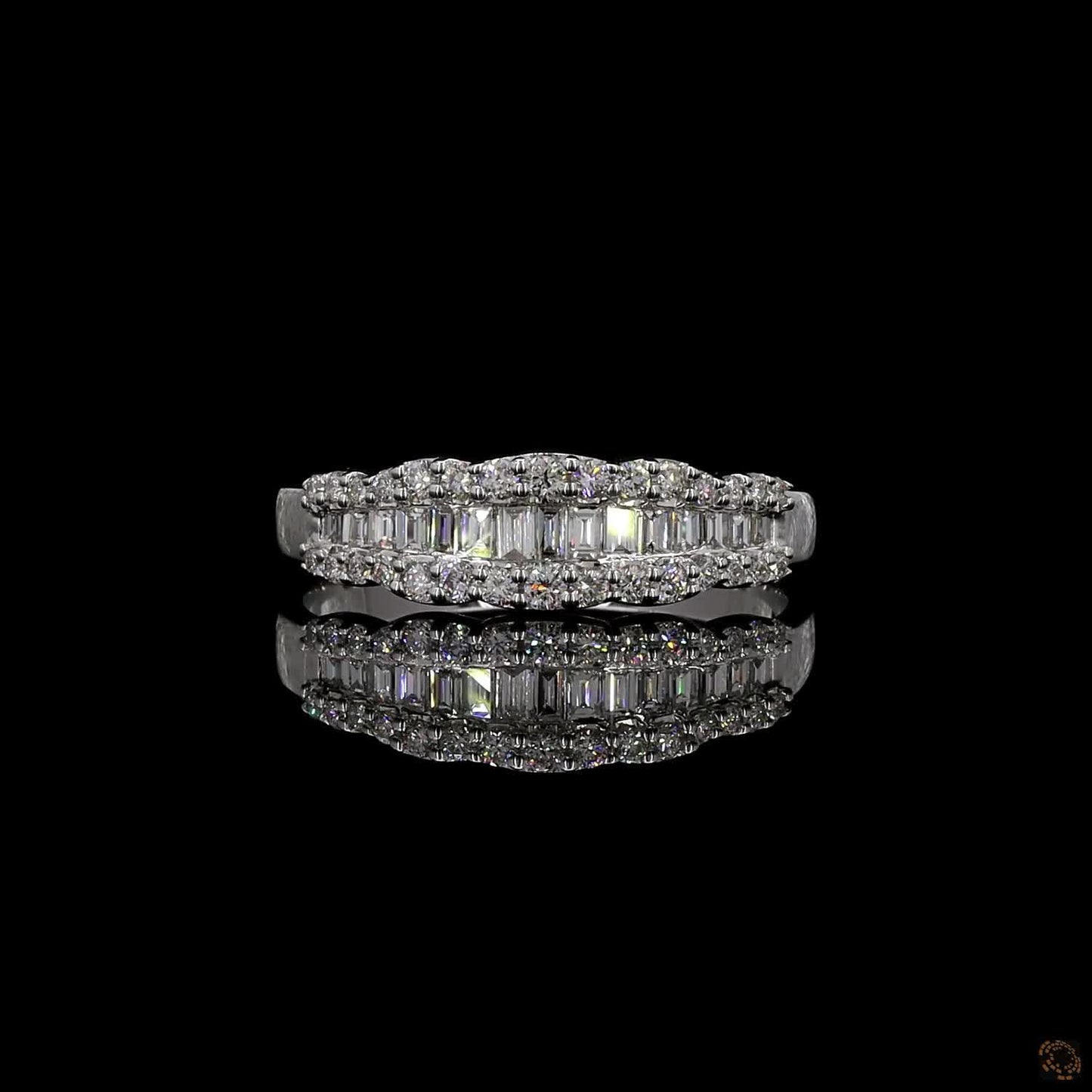 Cassara – Baguette &amp; Round Lab Grown Diamond Ring