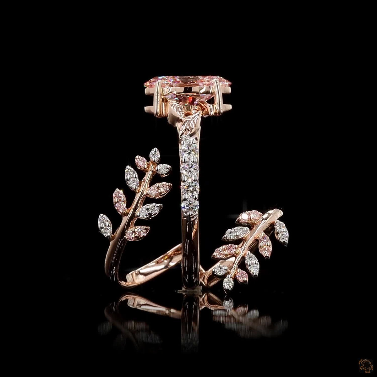 The Luster Rose Gold Diamond Ring