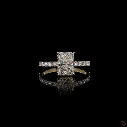 The Luster Yellow Gold Radiant Diamond Ring