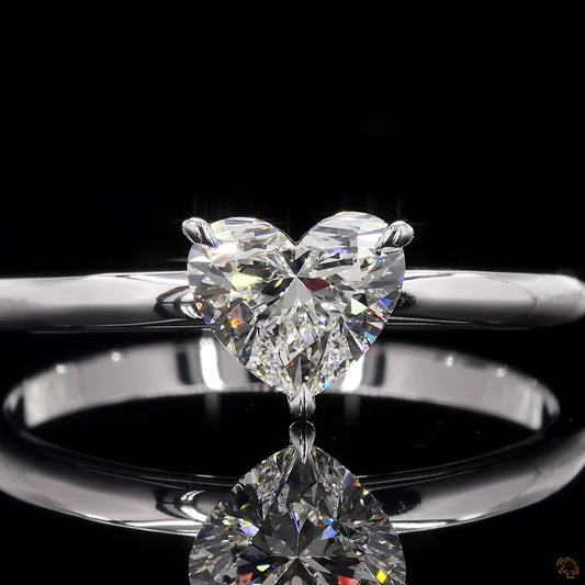 The Enchanted White Gold Heart Diamond Ring