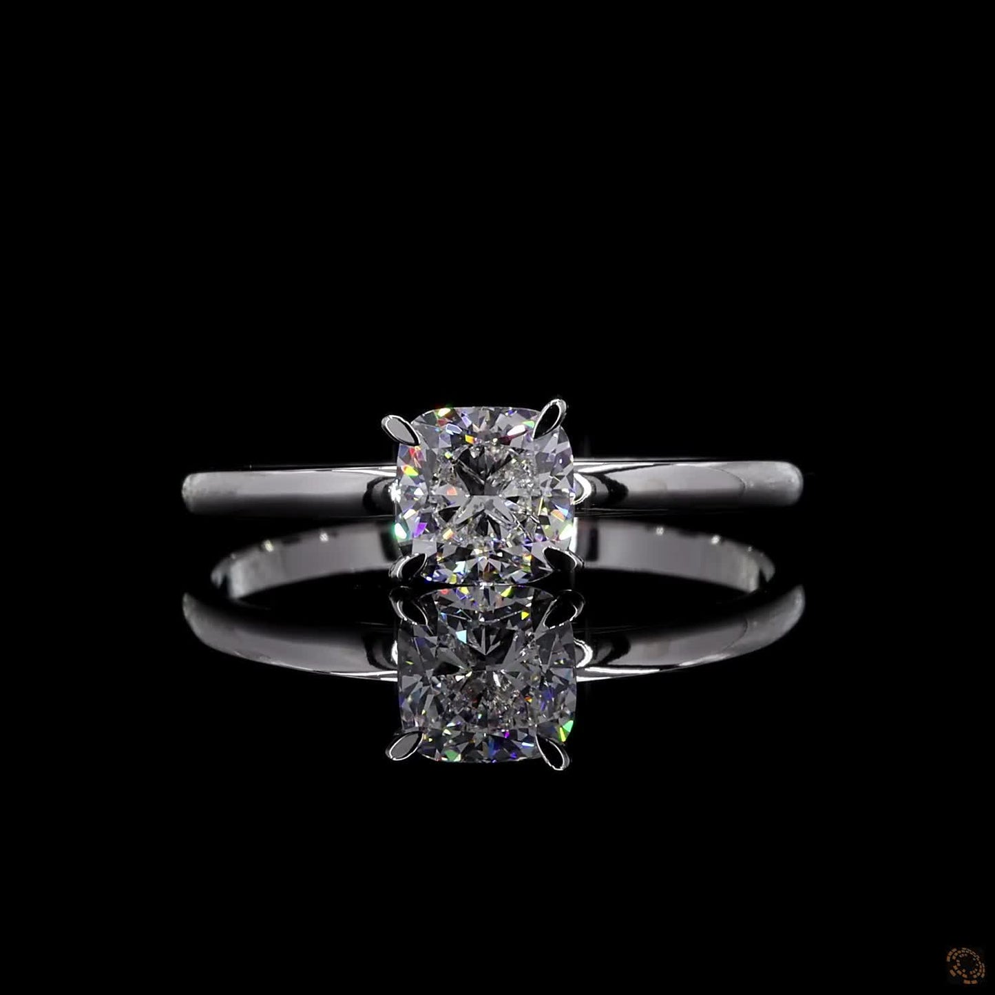 Lustra– 1.00ct Cushion Lab Grown Diamond Ring