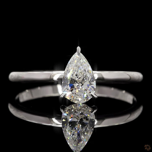 Isla – Pear Solitaire Diamond Ring