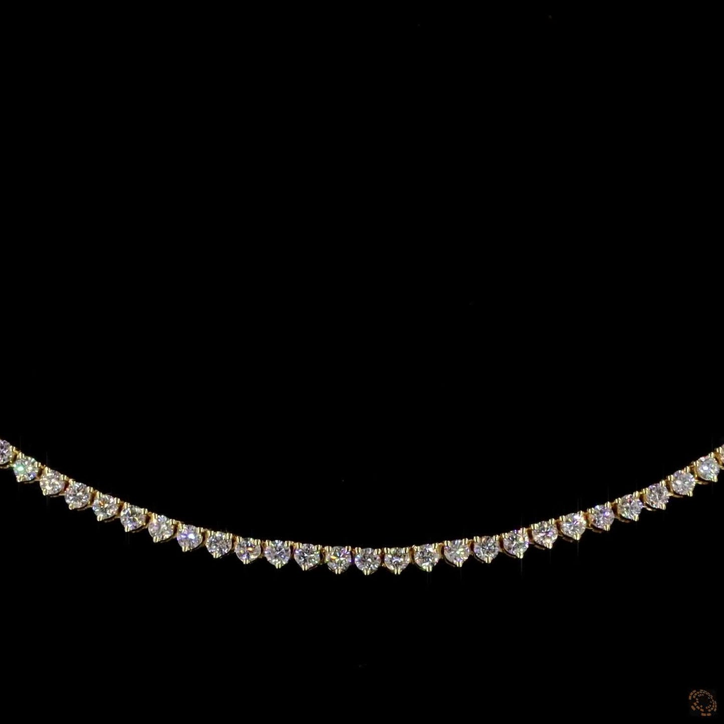 The Elara Necklace – White Gold Diamond Tennis Elegance