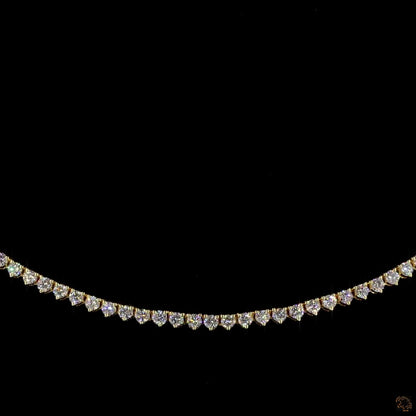 The Elara Necklace – White Gold Diamond Tennis Elegance
