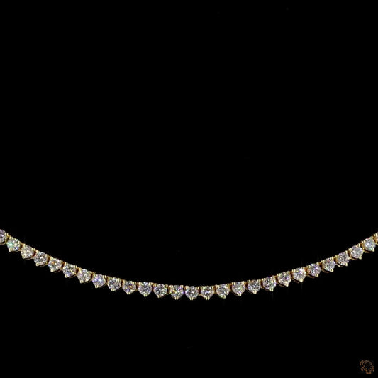 The Elara Necklace – White Gold Diamond Tennis Elegance