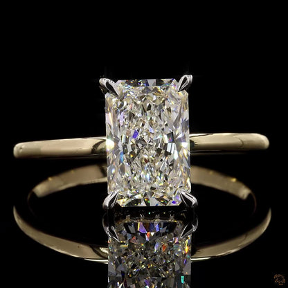 The Enchanted Yellow Gold Radiant Diamond Ring