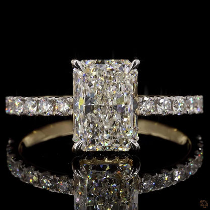 The Luster Yellow Gold Radiant Diamond Ring