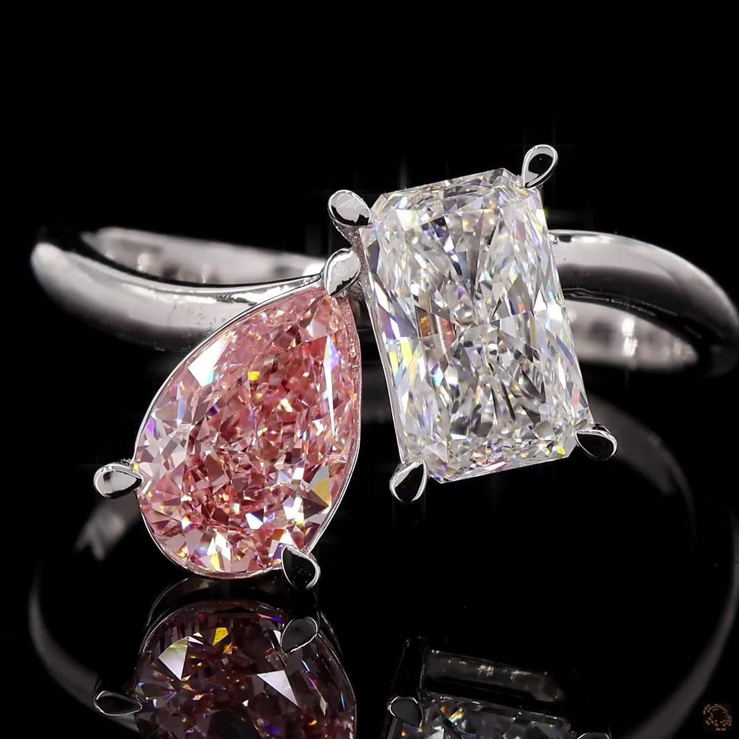The Enchanted White Gold Two-Tone Diamond Ring