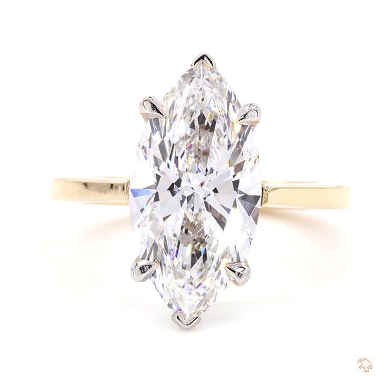 Selene – Marquise Solitaire Diamond Ring