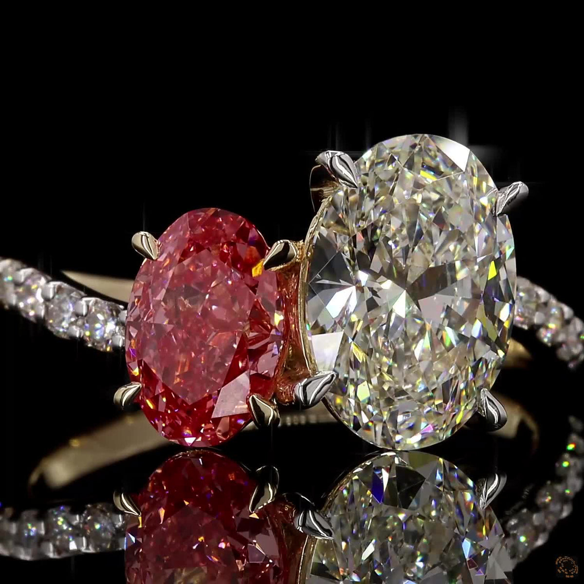The Luminous Yellow Gold Two-Stone Diamond Ring