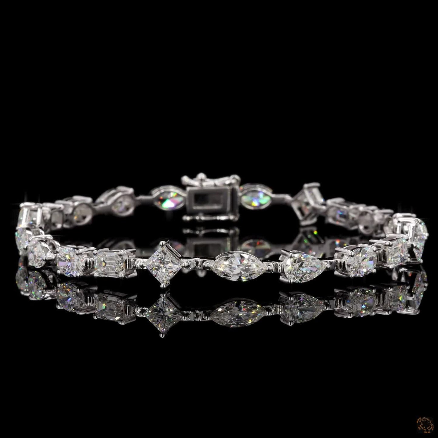 Celestia Bracelet – A Symphony of Multi-Shape Brilliance