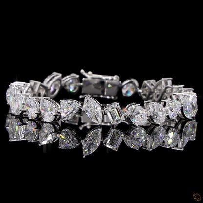Celeste Lab Grown Diamond Bracelet – Oval, Pear & Emerald Cut