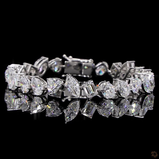 Celeste Lab Grown Diamond Bracelet – Oval, Pear & Emerald Cut