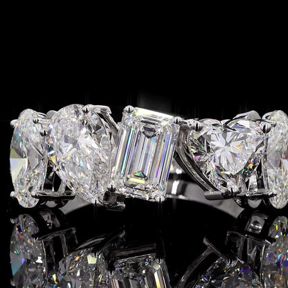The Luster White Gold Multi-Shape Diamond Ring