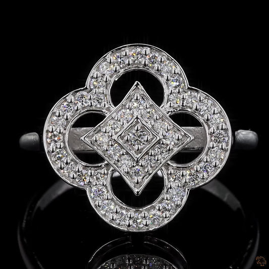Liora – Vintage-Inspired Floral Diamond Ring