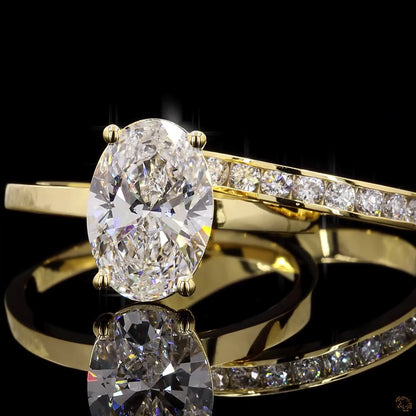 Solvia-Oval Cut Ring Set