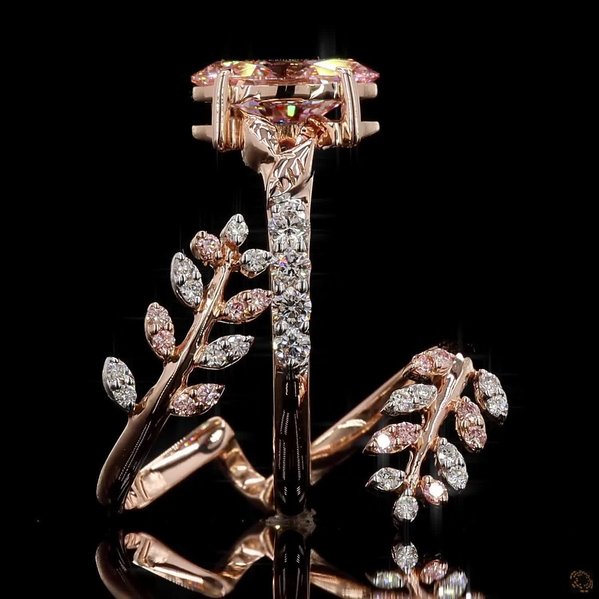 The Luster Rose Gold Diamond Ring