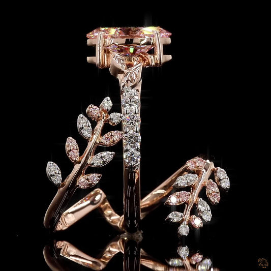 The Luster Rose Gold Diamond Ring