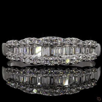 Cassara – Baguette &amp; Round Lab Grown Diamond Ring