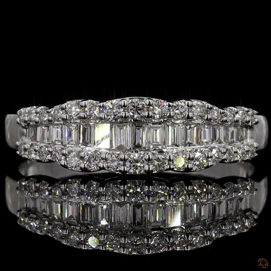 Cassara – Baguette &amp; Round Lab Grown Diamond Ring