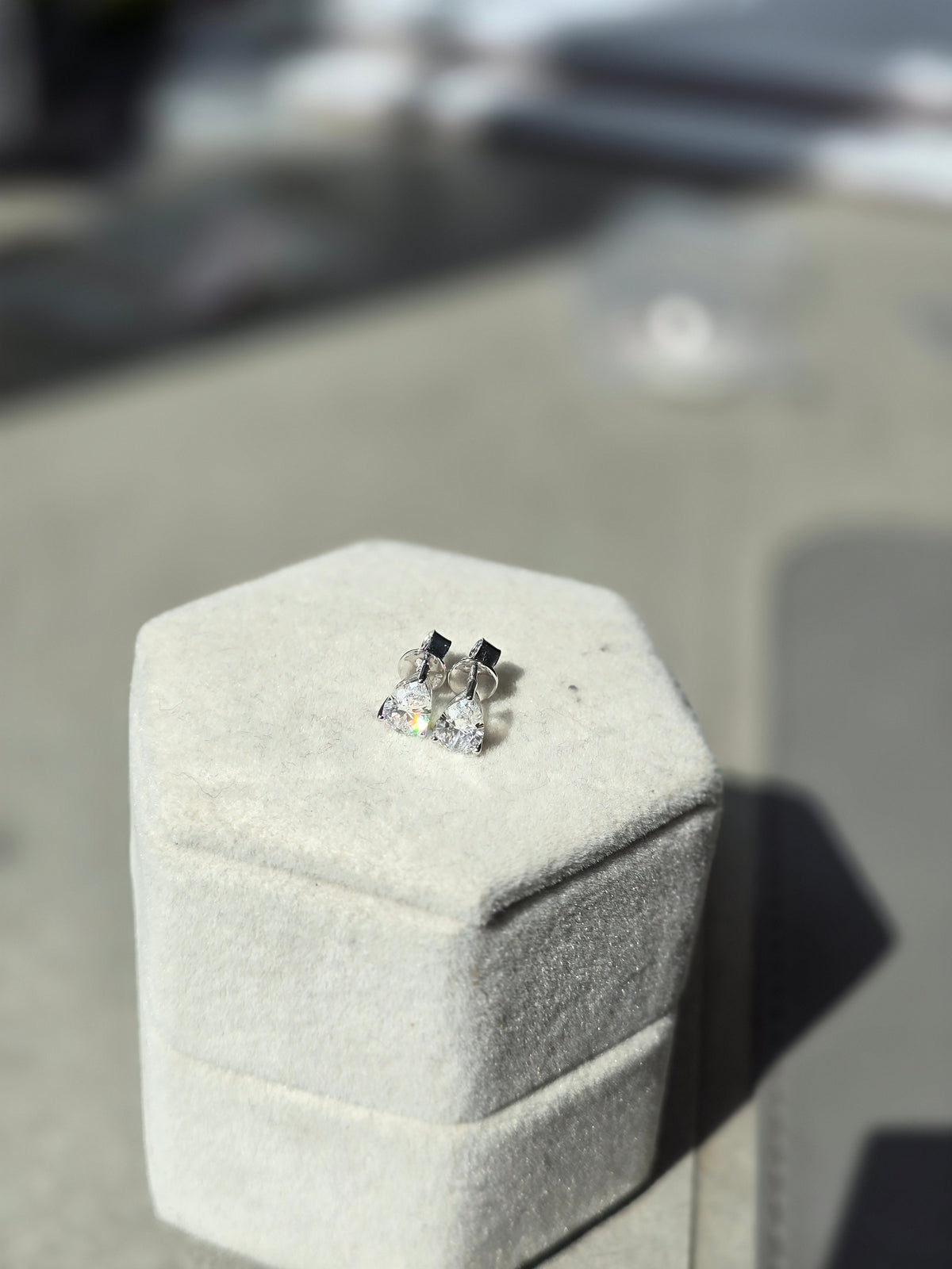1.33 CTW Stud Earrings Set With Pear Lab Grown Diamonds