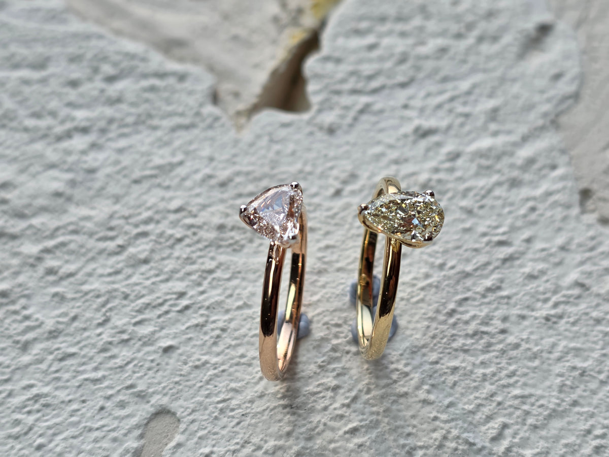 1.02 CT Heart Cut Lab Grown Diamond Solitaire Ring