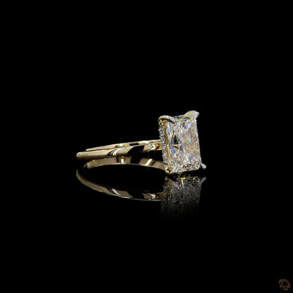 The Enchanted Yellow Gold Radiant Diamond Ring