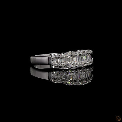 Cassara – Baguette &amp; Round Lab Grown Diamond Ring