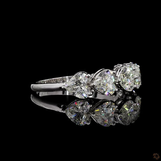 Heart-line – Five Stone Diamond Ring