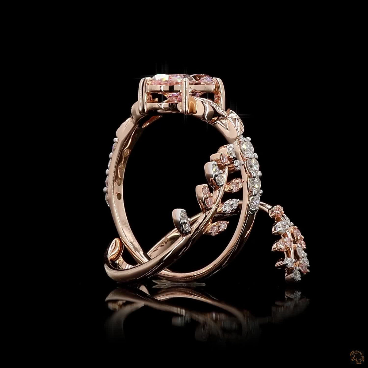 The Luster Rose Gold Diamond Ring