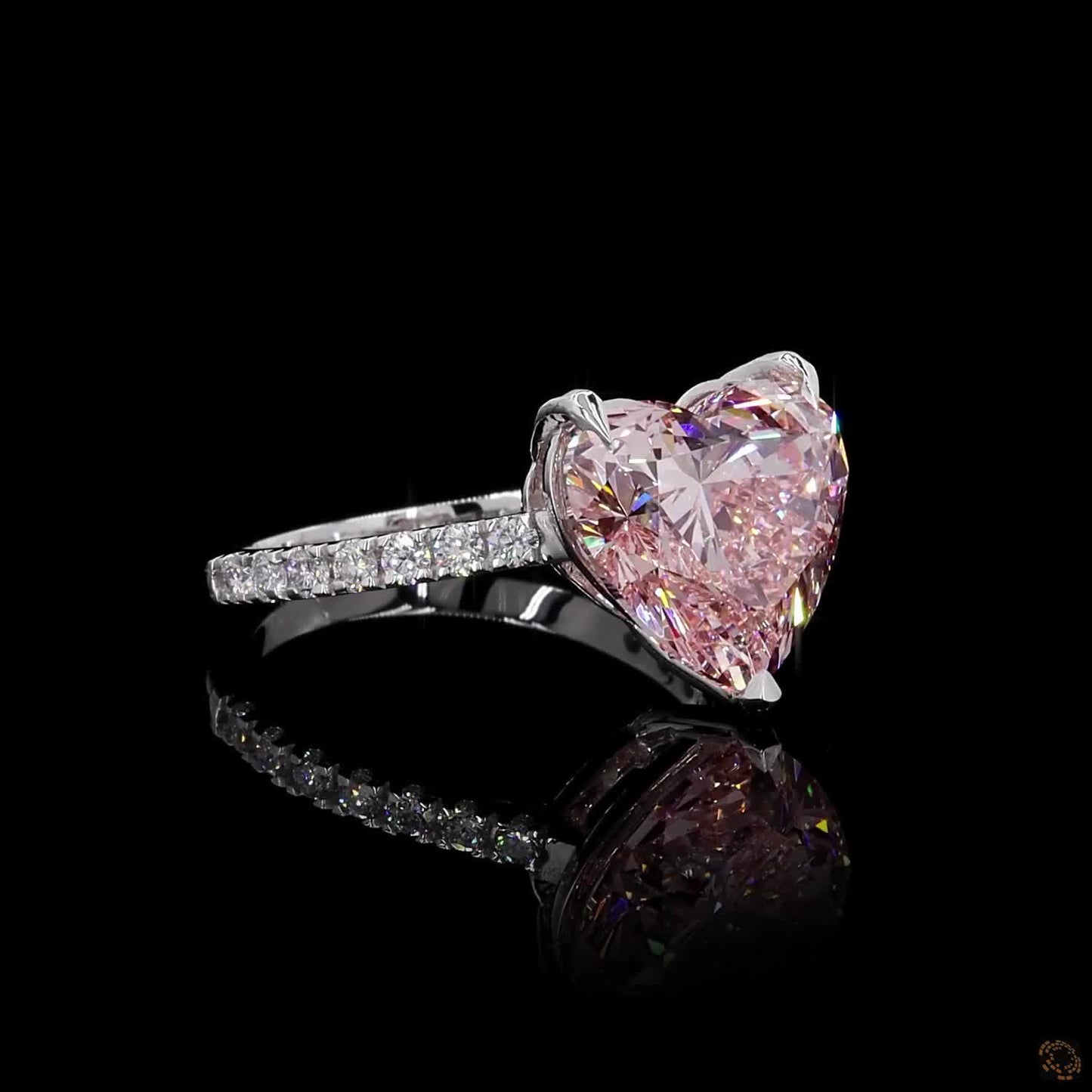 The Affinity Rose Gold Heart Diamond Ring