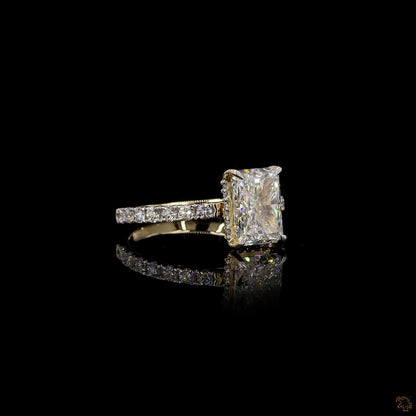 The Luster Yellow Gold Radiant Diamond Ring