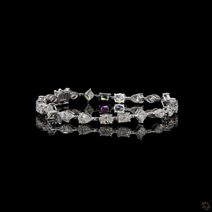 Celestia Bracelet – A Symphony of Multi-Shape Brilliance