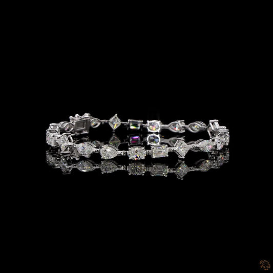Celestia Bracelet – A Symphony of Multi-Shape Brilliance