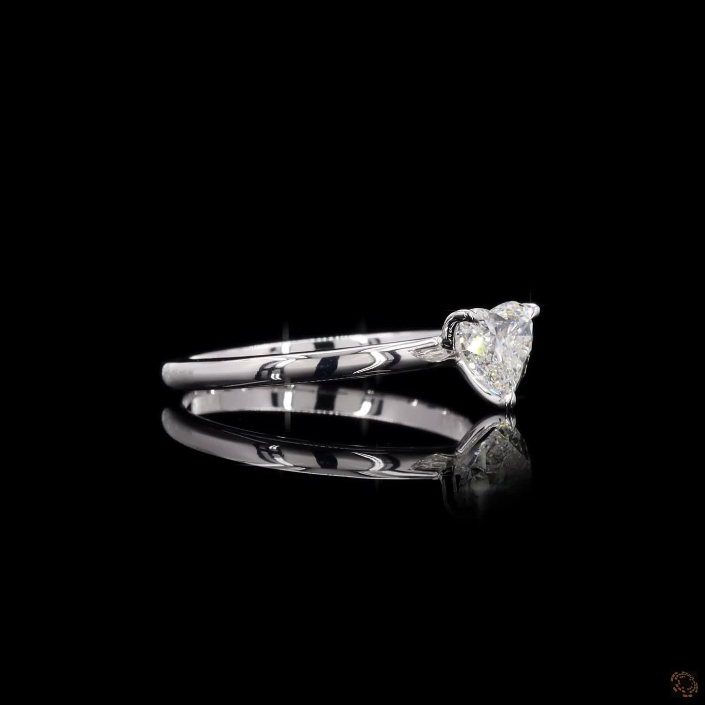 The Enchanted White Gold Heart Diamond Ring