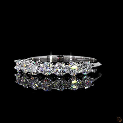 The Luster White Gold Seven-Stone Diamond Ring