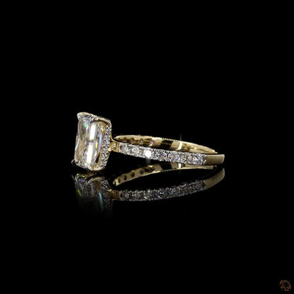 The Luster Yellow Gold Radiant Diamond Ring