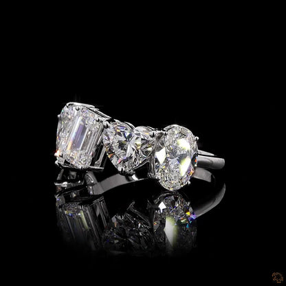 The Luster White Gold Multi-Shape Diamond Ring