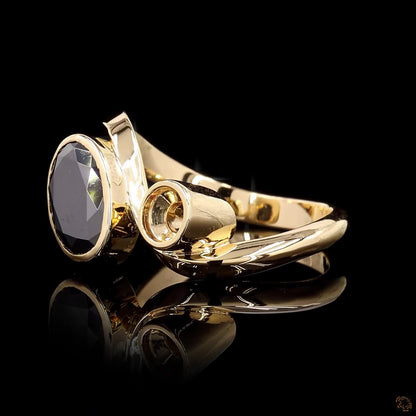 The Avant Yellow Gold Oval Diamond Ring