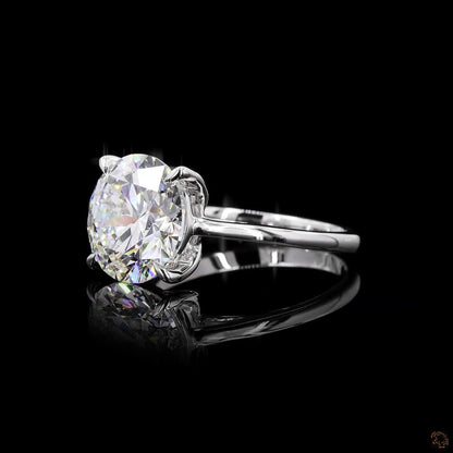 The Luster White Gold Round Diamond Ring
