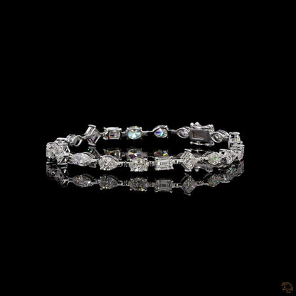 Celestia Bracelet – A Symphony of Multi-Shape Brilliance