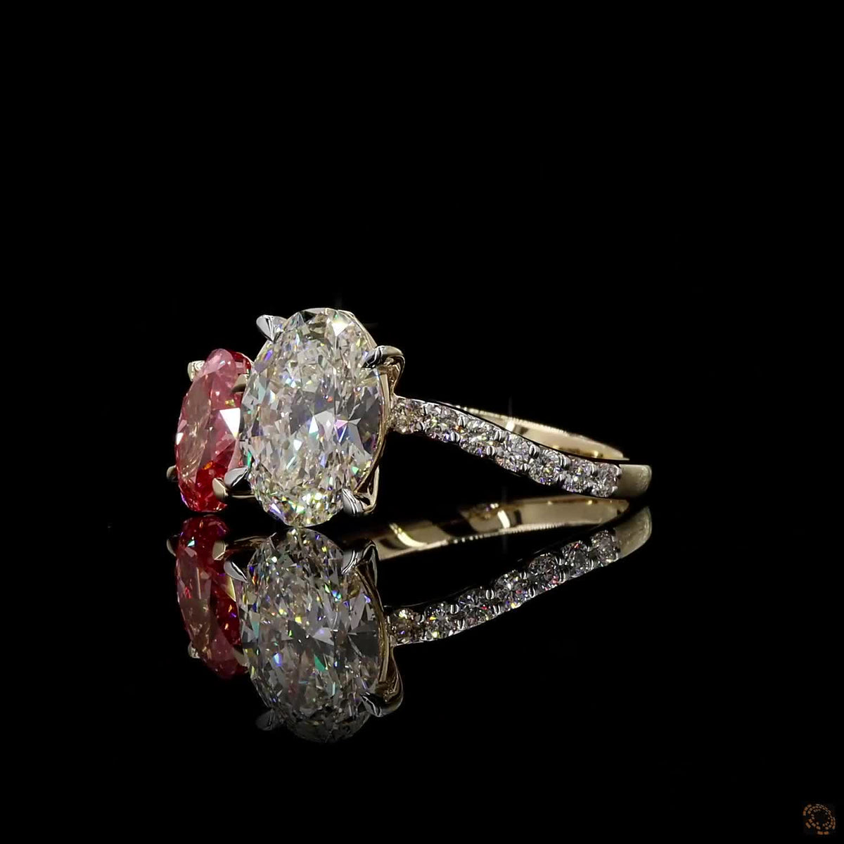 The Luminous Yellow Gold Two-Stone Diamond Ring